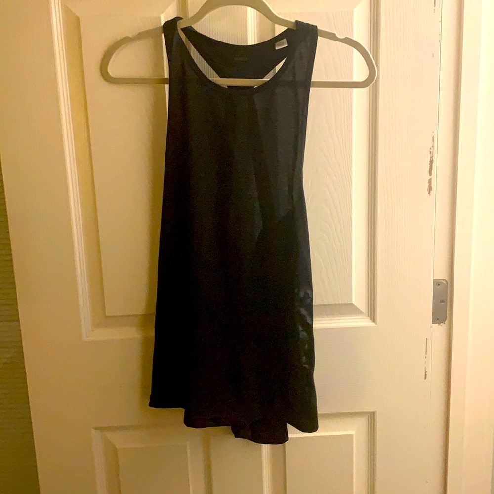 adidas black strappy tank